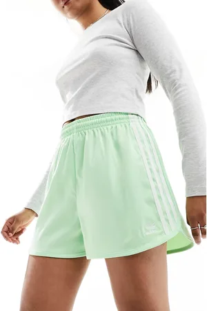 adidas Three stripe sprinter shorts in pastel