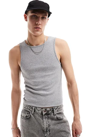 COLLUSION Ribbed vest in marl
