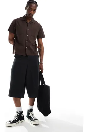 Obey Textured short sleeve shirt in