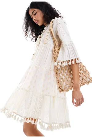 South Beach Tiered beach cover-up in