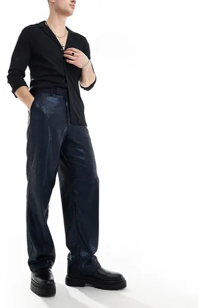 ASOS Wide leg smart trousers with floral sequins in
