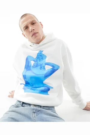 Criminal Damage Hoodie with graphic large front print in