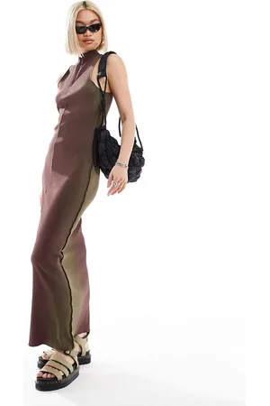 COLLUSION Motocross acid wash racer column dress in