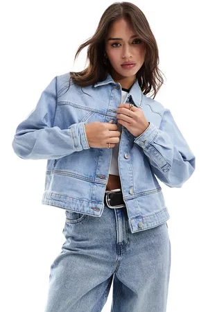 SELECTED Femme denim jacket in washed