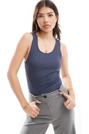 ASOS Sheer rib tank top in