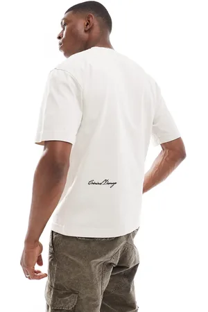 Criminal Damage Heavy boxy fit t-shirt in off