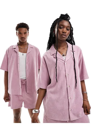 Reclaimed Unisex cord shirt in co-ord