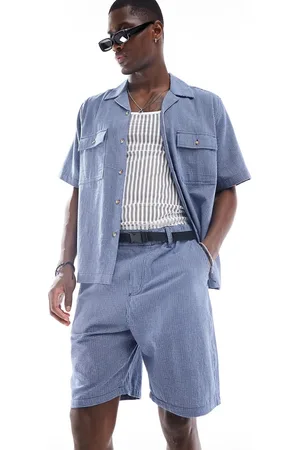 ASOS Co-ord shorts with check print and belt detail