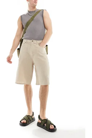 ASOS Textured jort in stone