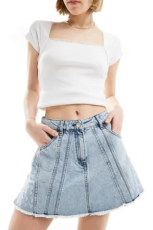 SCALPERS Mini denim skirt in indigo