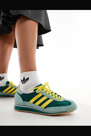 adidas SL 72 OG trainers in green and yellow