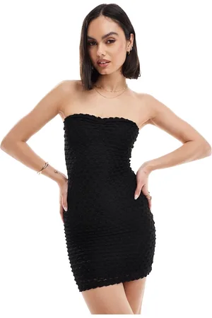 Bershka Textured mini dress in