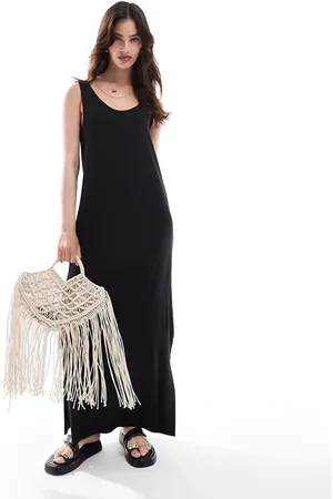 Pieces® Scoop neck maxi dress in