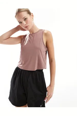 Nike Nike One Training Dri-Fit classic tank top in smokey mauve