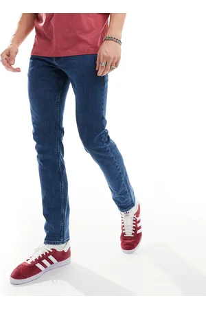 HUGO BOSS Delaware straight leg jeans in mid wash