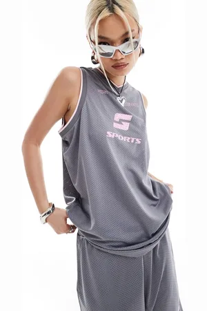 COLLUSION Oversized sports v neck vest in