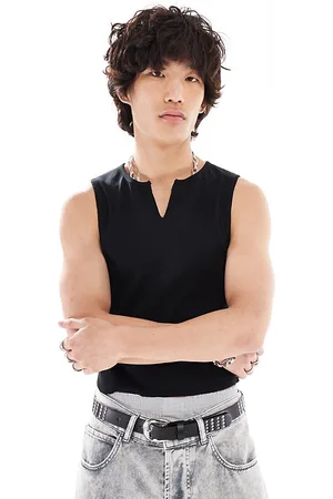 COLLUSION Notch neck vest in