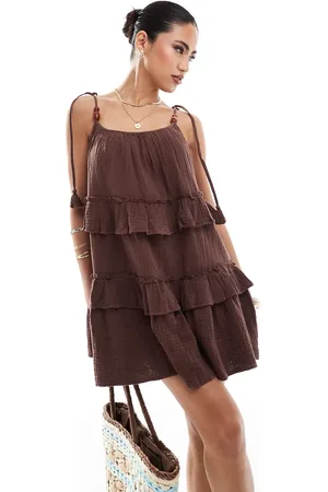 River Island Macrame mini dress in