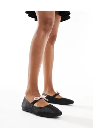 Glamorous Bow ballet flats in and cream