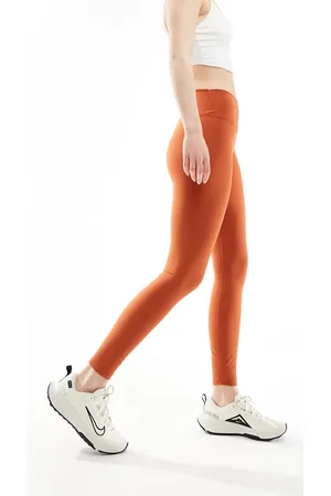 Nike Nike One Training Dri-Fit high rise leggings in burnt orange