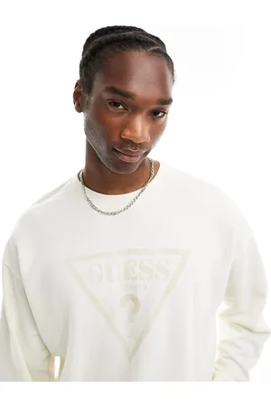 Guess Unisex sweatshirt in off with vintage logo