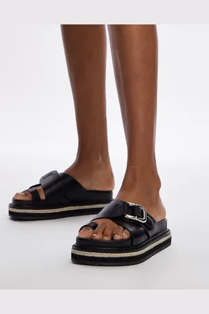 Topshop Jenny espadrille sandal with buckle detail in