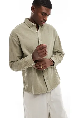 Abercrombie & Fitch Breezy oversized shirt in mid