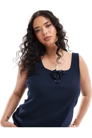 VERO MODA Tie front jersey tank top in