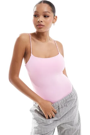 Pull&Bear Polyamide strappy body in pink