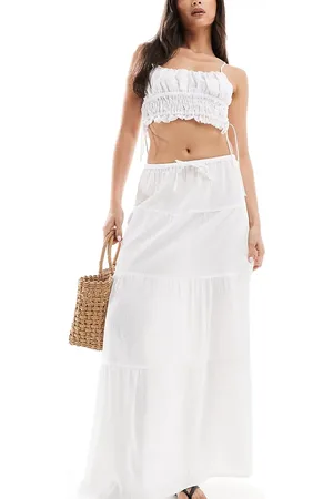 Esmée Esmee textured maxi beach skirt in