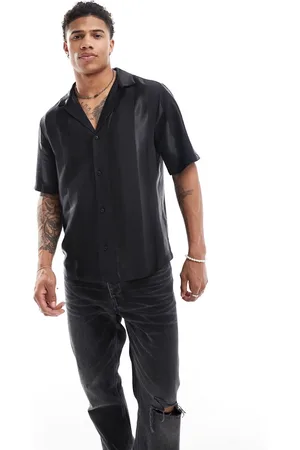 ASOS Short sleeve regular revere collar shirt in