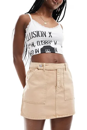 ASOS Denim pelment skirt with pockets