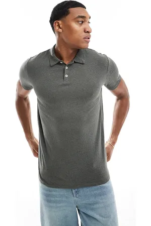 SCALPERS Rustic polo in dark