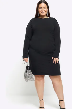 River Island Ruched drape mini dress in