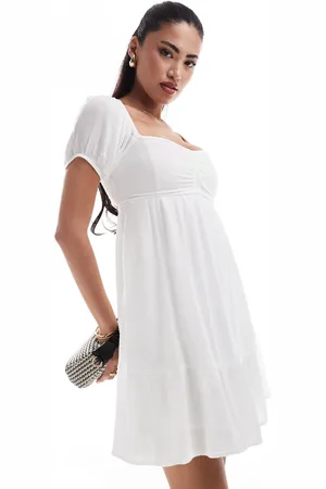 Hollister Short sleeve babydoll mini dress in