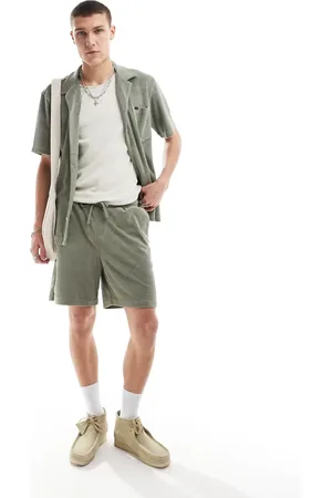 Lee Terry sweat shorts in washed olive co-ord