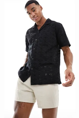Cotton On Cotton On relaxed revere shirt in broderie