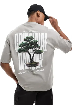Criminal Damage Logo t-shirt in charcoal