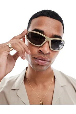 ASOS Square racer sunglasses with smoke lens in