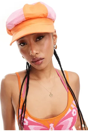 Easy Tiger Denim bakerboy hat in and orange