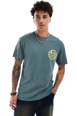 Lee 1889 circle logo relaxed fit t-shirt in mid