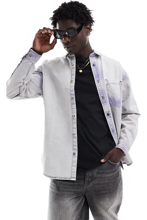 ASOS 90s oversized denim shirt in bleach wash