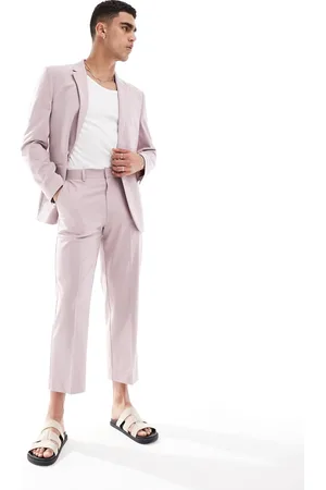 ASOS Straight crop suit trousers in