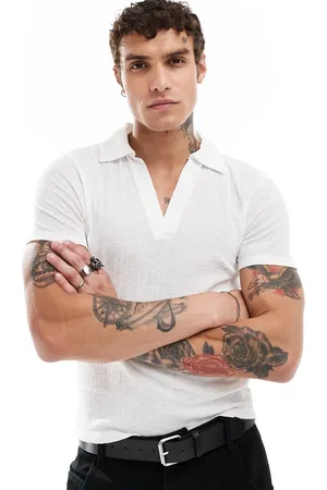 ASOS Muscle fit polo in sheer fabric