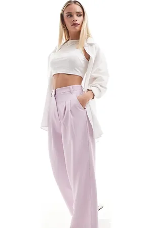 Miss Selfridge Slouchy wide leg trouser in lilac