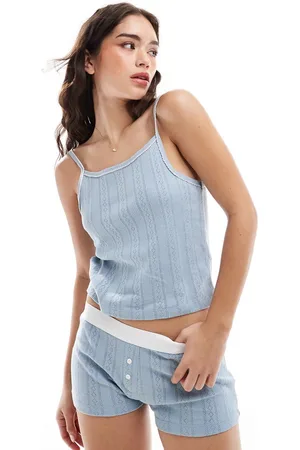 ASOS Pointelle cami and short pyjama set in