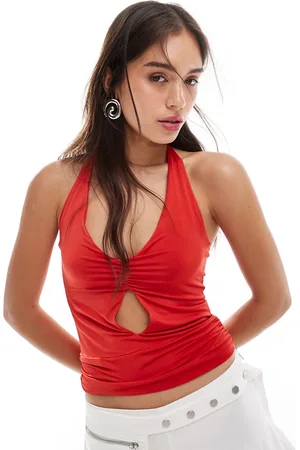 MANGO X Siedres cut out halterneck top in