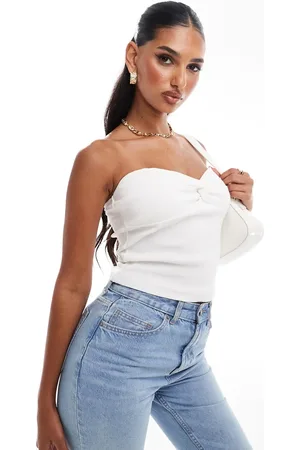 River Island Knot front bandeau top in
