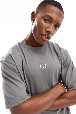 Criminal Damage Logo t-shirt in charcoal