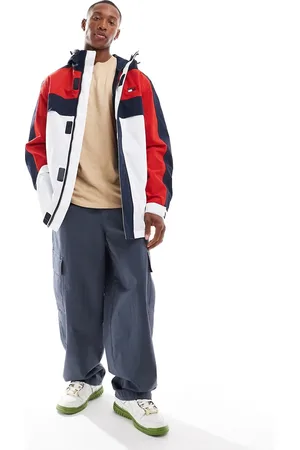 Tommy Hilfiger Archive parka jacket in red blue